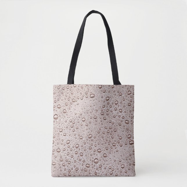 Bolsa Tote Gotas de água da Sepia (Frente)