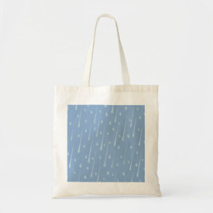 Bolsa Tote Gotas de Chuva Caindo Lindos Dia Chuvoso Azul Escu