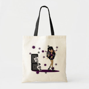 Bolsa Tote Gothic Faerie com Violão Crânio