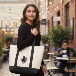 Bolsa Tote Gothic Raven & Midnight Blooms