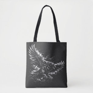 Bolsa Tote Gothic Raven – por BurnsInHell