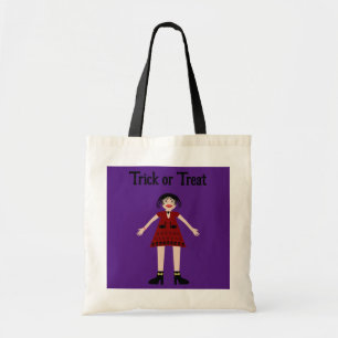 Bolsa Tote Gótica Vampiro de Halloween Trick ou Treat