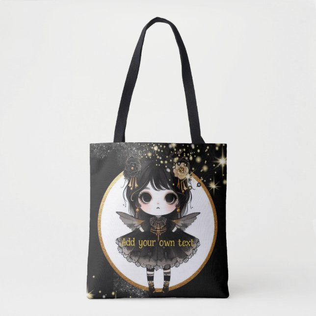 Bolsa Tote Gótico Kawaii Meninas Cute Personalizadas Gótica C (Frente)