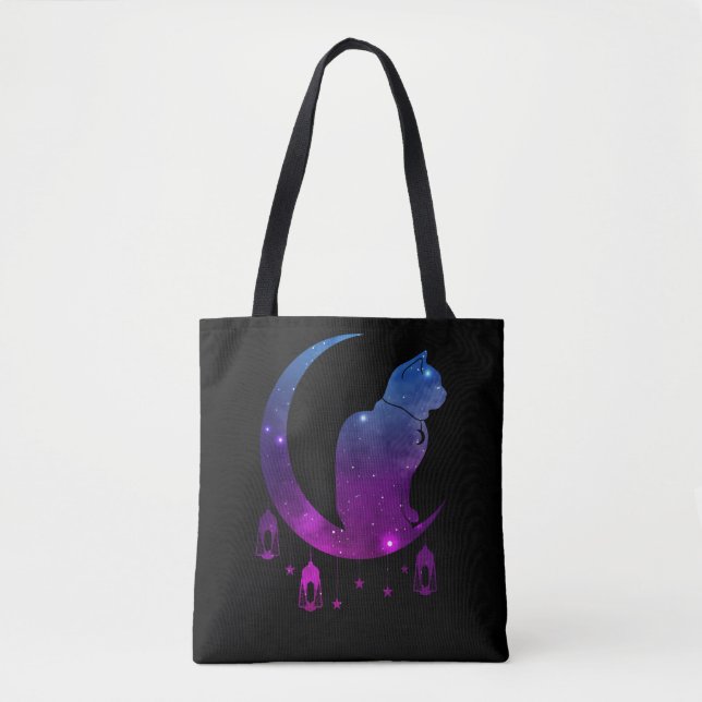 Bolsa Tote Gótico Místico De Pasto Místico Moon Crescente (Frente)