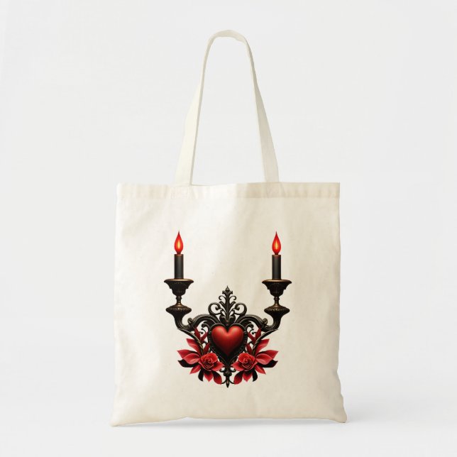 Bolsa Tote Gótico Romance: Paixão Oculta (Frente)