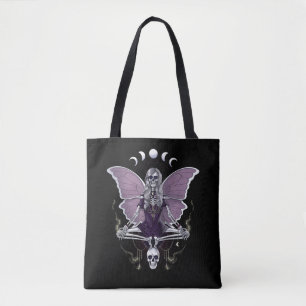 Bolsa Tote Gótico Skeleton Butterfly