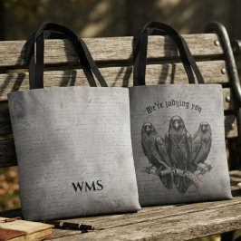 Bolsa Tote Gótico Vintage Onyx Corvo