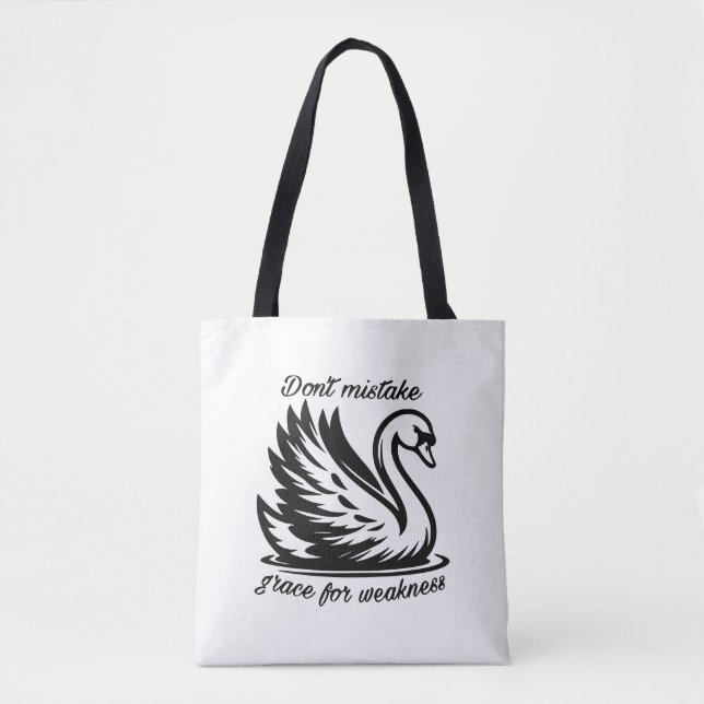 Bolsa Tote Graça por Fraqueza (Frente)