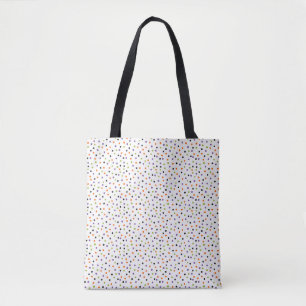 Bolsa Tote Grade de Confetes – Pontos Multicoloridos em Harmo