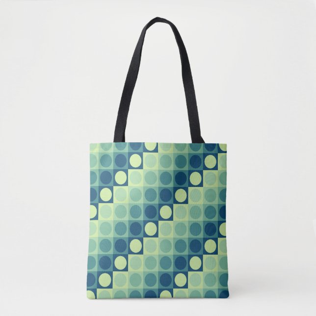 Bolsa Tote Grade de Polka Adrift (Frente)