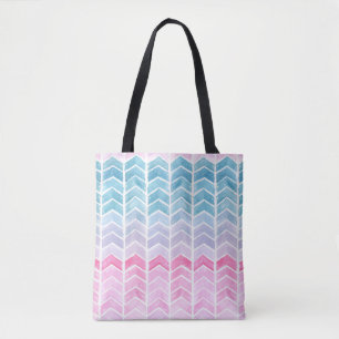 Bolsa Tote Gradient Chevron: Padrão De Arenque De Arenque De