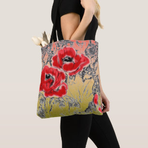 Bolsa Tote Gradient ombre personalizada com cores suaves e de