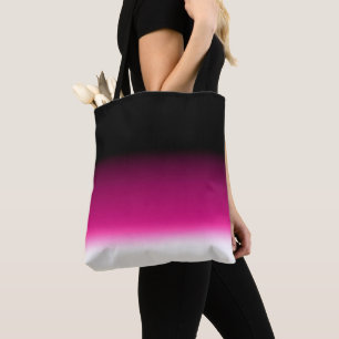 Bolsa Tote Gradiente branco rosa burgundy