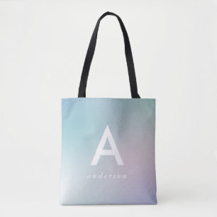 Bolsa Tote Gradiente de arco-íris pastel Abstrato moderno