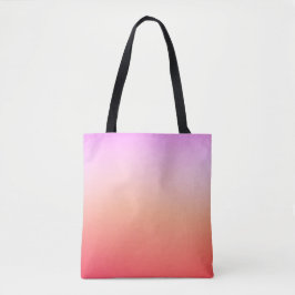 Bolsa Tote Gradiente Radioso de Pôr do Sol Pastel