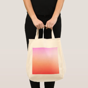 Bolsa Tote Gradiente Radioso de Pôr do Sol Pastel