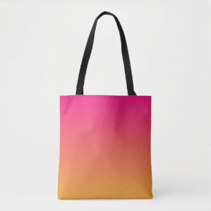 Bolsa Tote Gradiente rosa e laranja