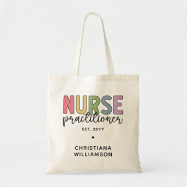 Bolsa Tote Graduação de enfermeiro NP Nurse personalizado