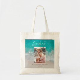 Bolsa Tote Graduação do oceano de praia de foto