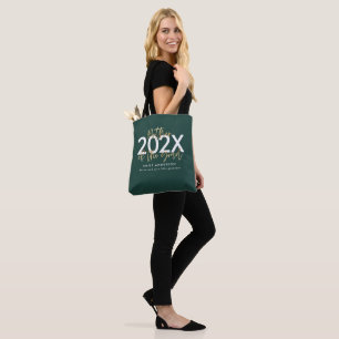 Bolsa Tote graduação em na moda de roteiros modernos verdes