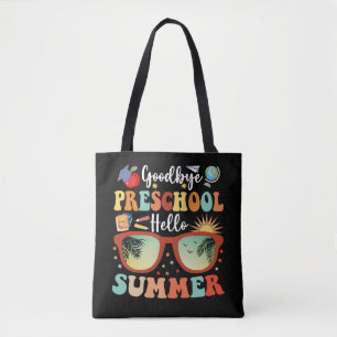 Bolsa Tote Graduação Engraçada Adeus Pré-Escola Olá Verão
