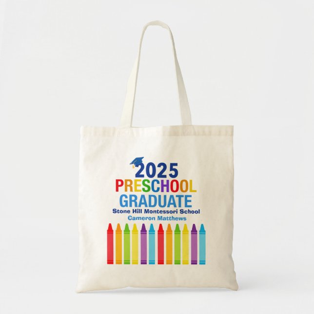 Bolsa Tote Graduação Personalizada em Gota do Formando da pré (Frente)
