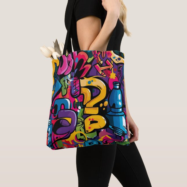 Bolsa Tote Graffiti Art (Close Up)