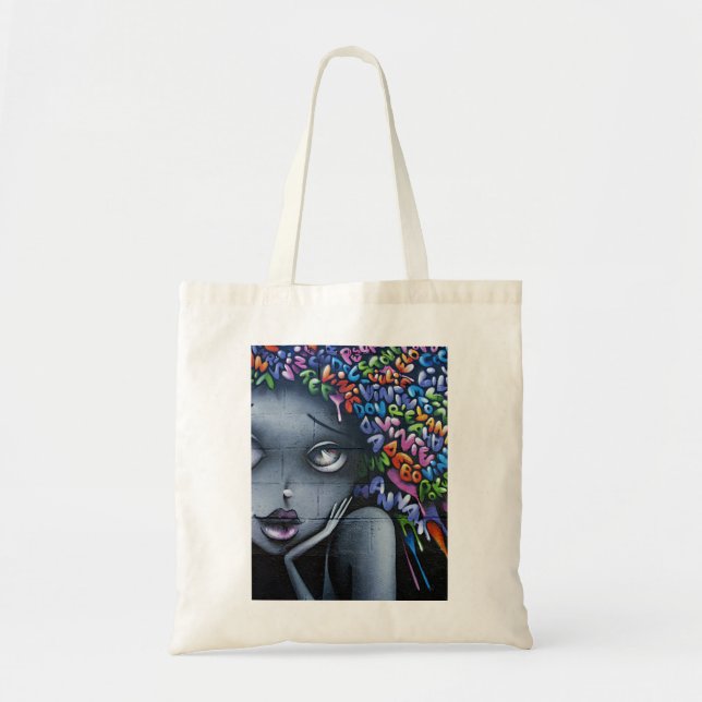 Bolsa Tote Graffiti de Fada Fofo (Frente)