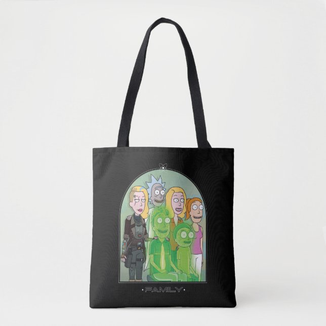 Bolsa Tote Gráfico da Família de rick e Morty (Frente)