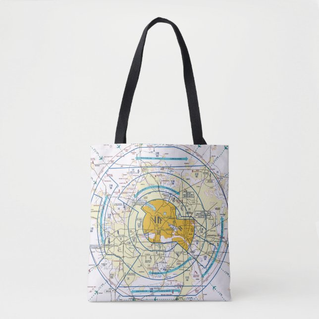 Bolsa Tote Gráfico de Aviação (Frente)
