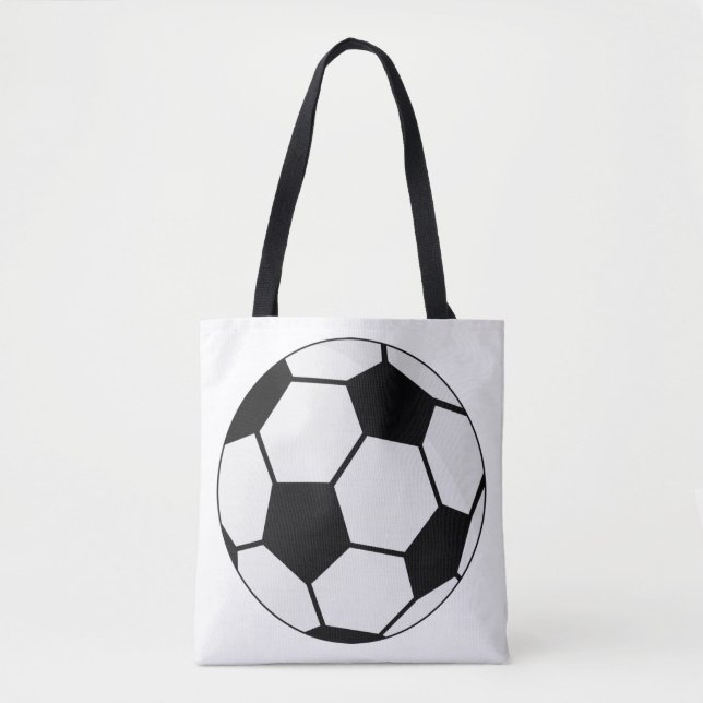 Bolsa Tote Gráfico de Bola de Futebol Clássico Fã de Esportes (Frente)