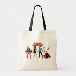 Bolsa Tote Gráfico de Boneca de Papel Supergirl
