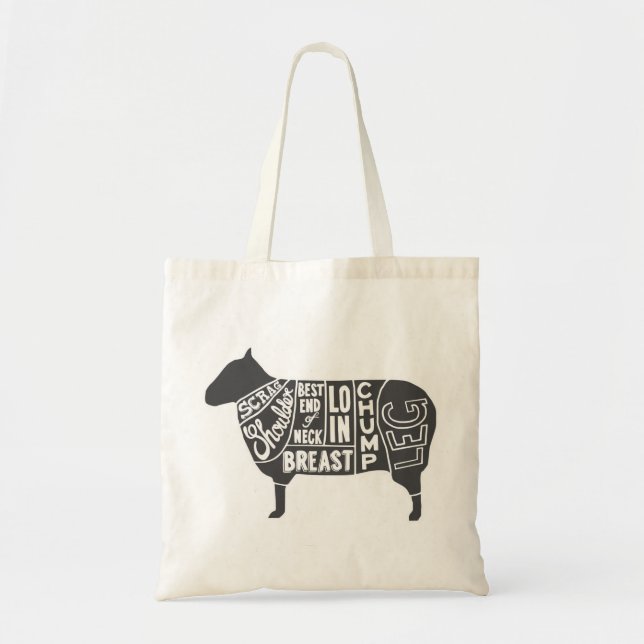 Bolsa Tote Gráfico de Botões de Lâmpada (Frente)