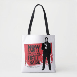 Bolsa Tote Gráfico de Citação de Crowley Supernatural