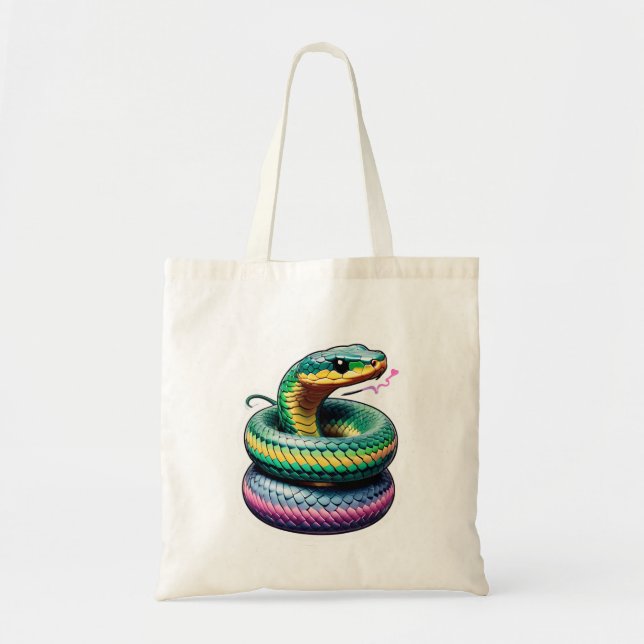 Bolsa Tote Gráfico de Cobra (Frente)