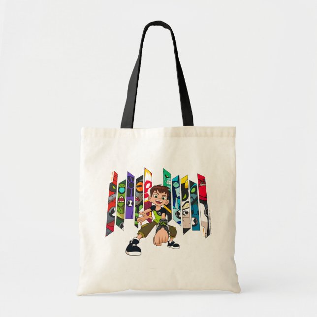 Bolsa Tote Gráfico de Coleção de Alienígenas Ben 10 (Frente)