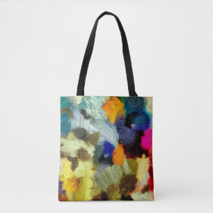 Bolsa Tote gráfico de fundo abstrato psíquico moído