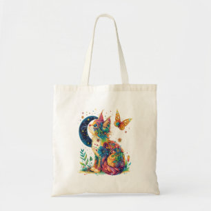 Bolsa Tote Gráfico De Gatos Com Rosto De Animais De Gatinho C
