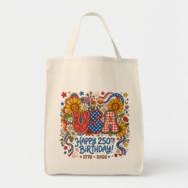 Bolsa Tote Gráfico de Girassol de Aniversário de 250 anos dos