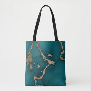 Bolsa Tote Gráfico de ilustração de abstrato Marble