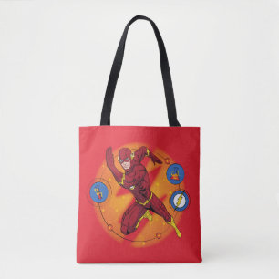 Bolsa Tote Gráfico de Laboratório Flash de Cartoon em Execuçã