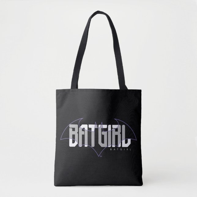 Bolsa Tote Gráfico de nomes Hi-Tech da Batgirl (Frente)