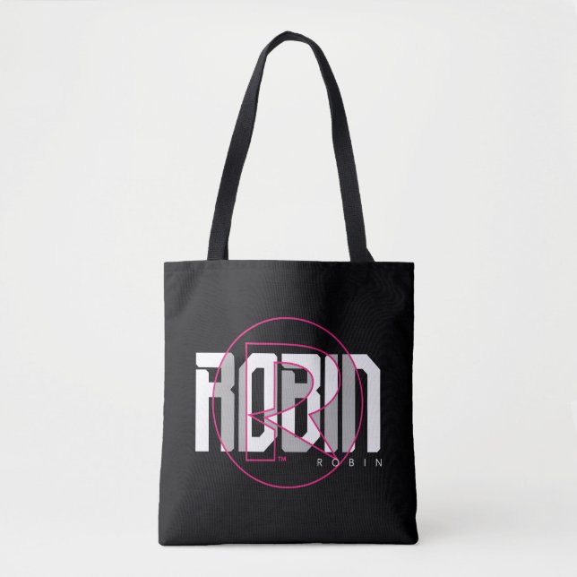 Bolsa Tote Gráfico de nomes Hi-Tech Robin (Frente)