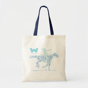 Bolsa Tote Gráfico do circuito do cavalo de equitação de