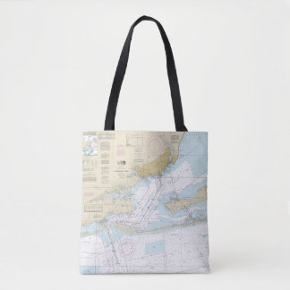 Bolsa Tote Gráfico náutico de Pensacola Bay 11383