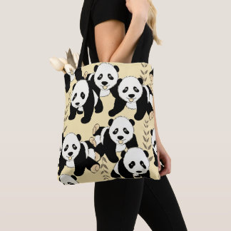 Bolsa Tote Gráfico Panda Bears