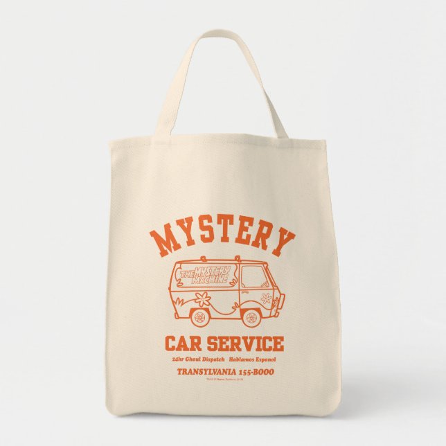 Bolsa Tote Gráfico Scooby-Doo "Mystery Car Service" (Frente)