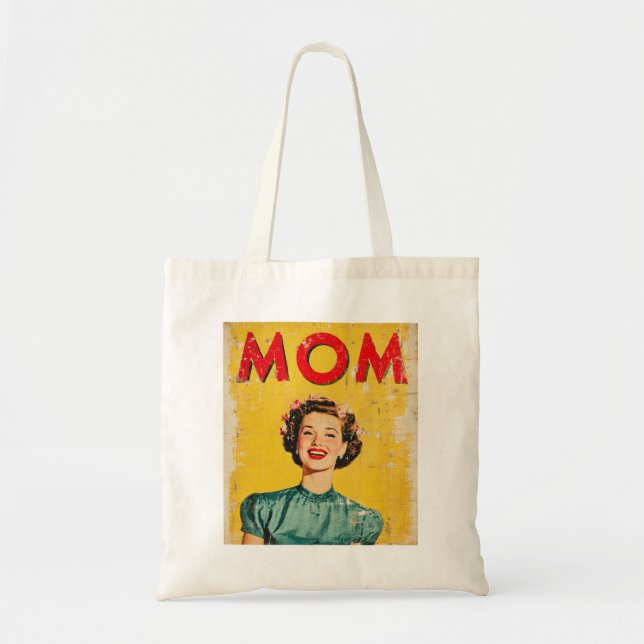 Bolsa Tote Gráficos inspirados na MOM (1) 1960s (Frente)