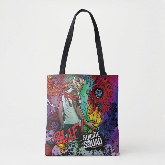 Bolsa Tote Grafites do caráter do pelotão | Diablo do (Frente)