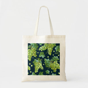 Bolsa Tote Grama Verde: Padrão Escuro de Aquarela